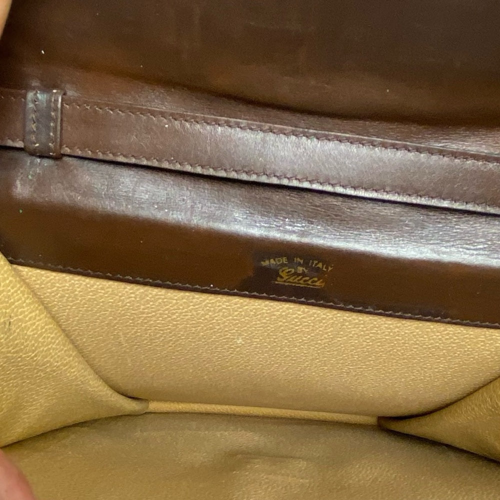 Vintage Gucci Rare Sherry line Suede Leather Shoulder-Crossbody 10in x 8in x 2.5