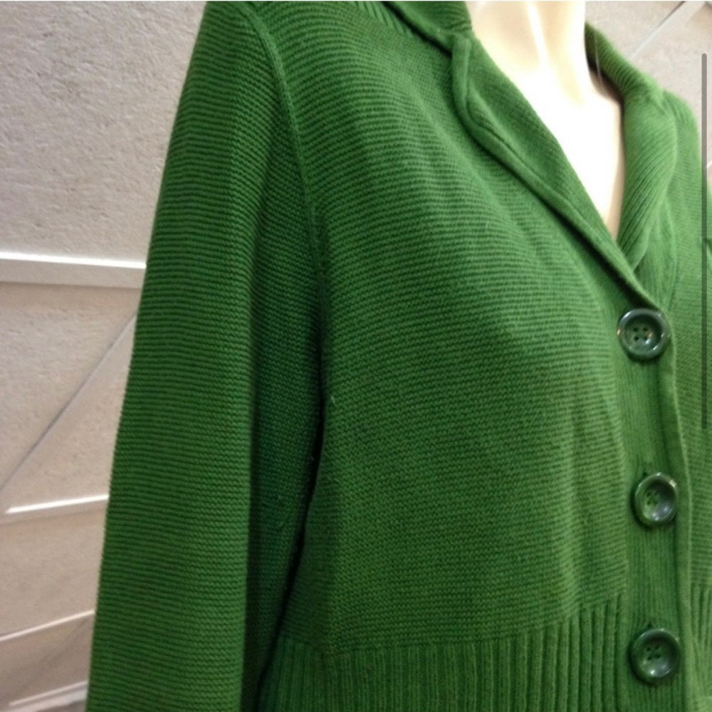 Jones of New York Collection Green Sweater Cardigan (L)