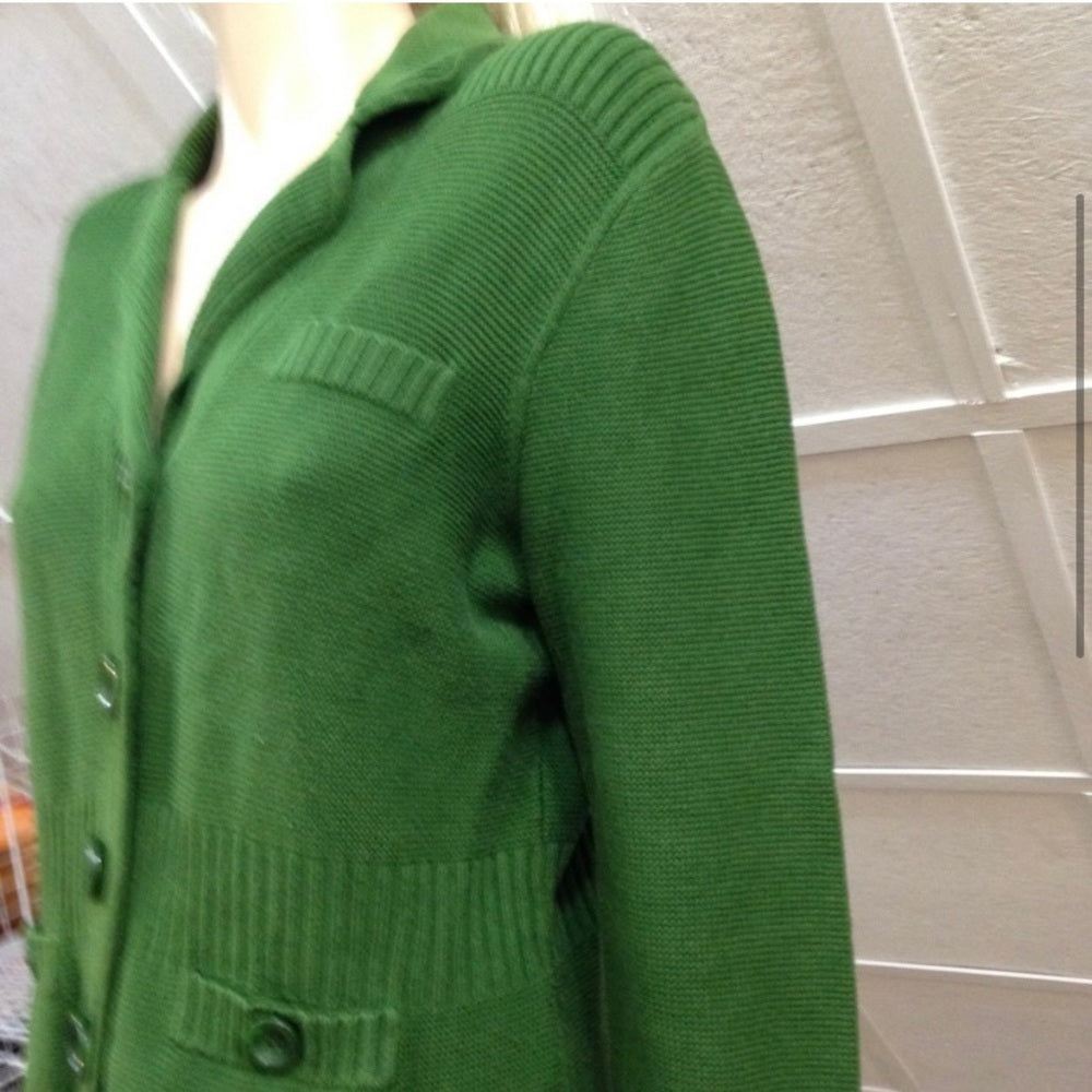 Jones of New York Collection Green Sweater Cardigan (L)