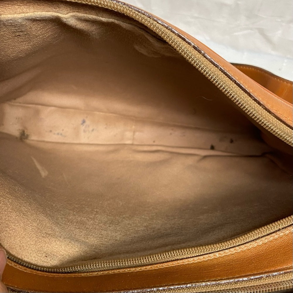 Vintage Gucci Tan Coated Canvas Shoulder-Crossbody 19.5in x 7.5in x 3In