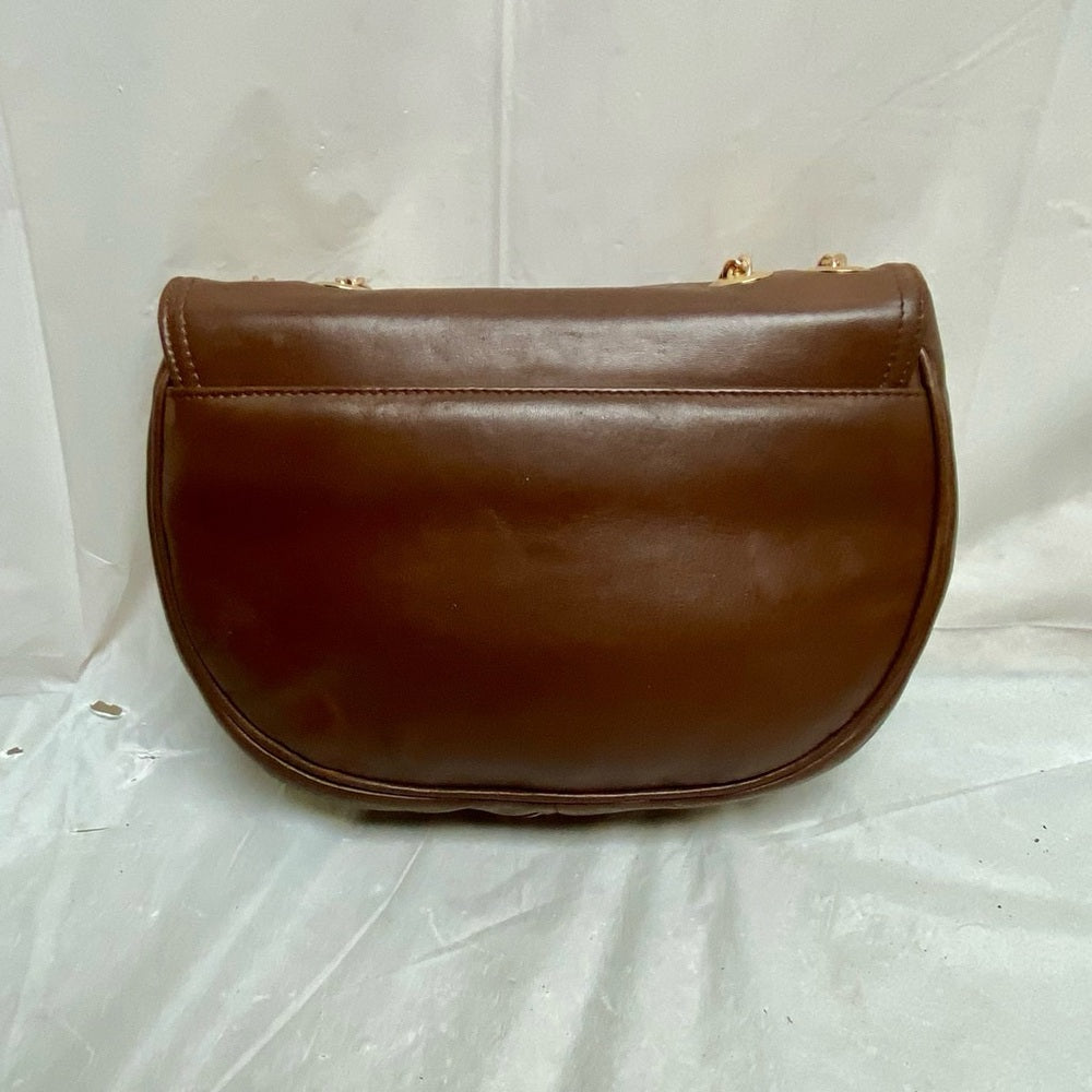 Lladro, Spain Brown Leather Shoulder- Crossbody Bag 9.5in x 7in x 2in