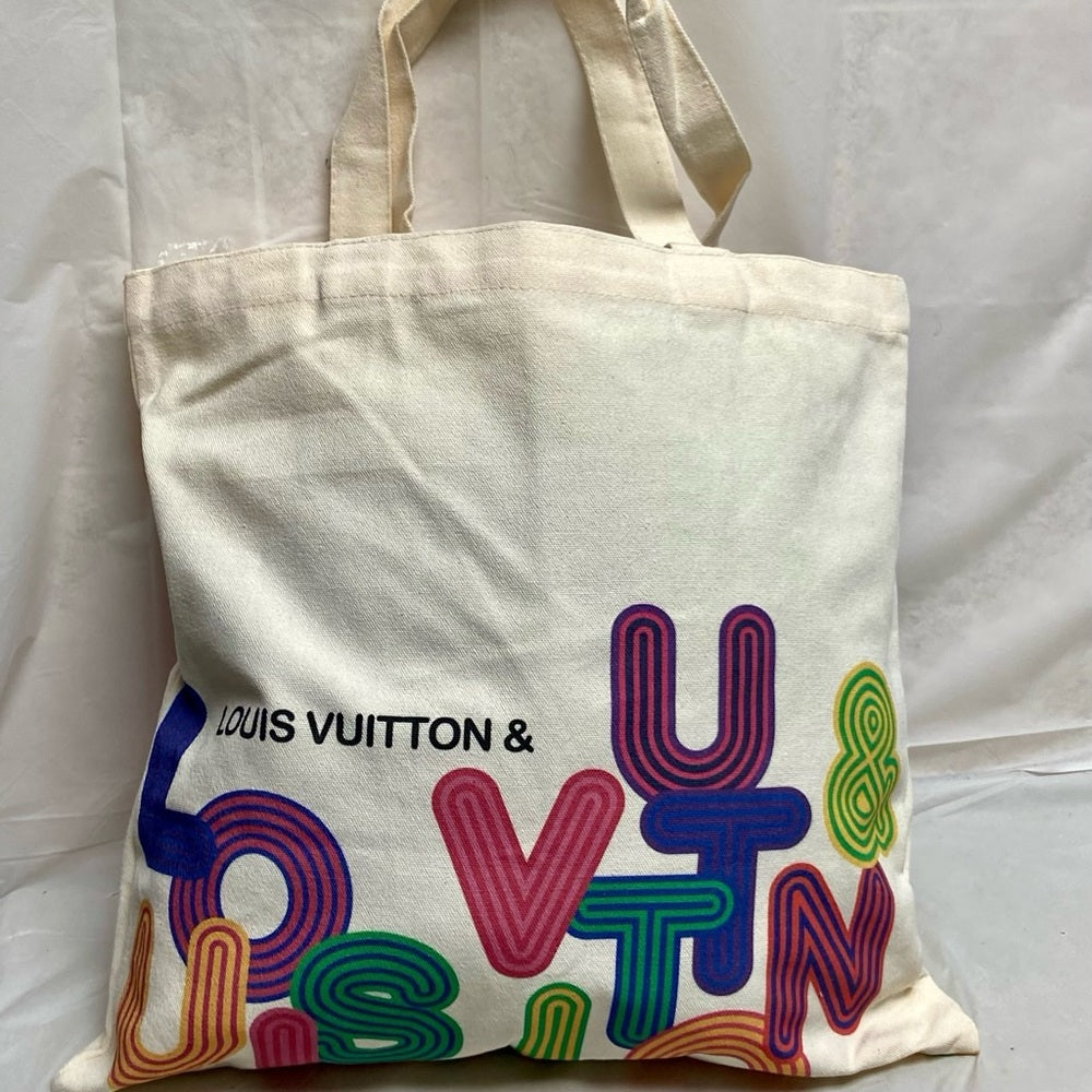 LV Novelty Canvas Eco Tote, Shenzhen Museum Exhibition 2022 Design Exclusive