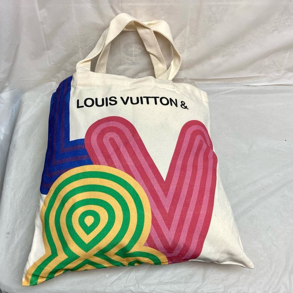 LV Novelty Canvas Eco Tote, Shenzhen Museum Exhibition 2022 Design Exclusive