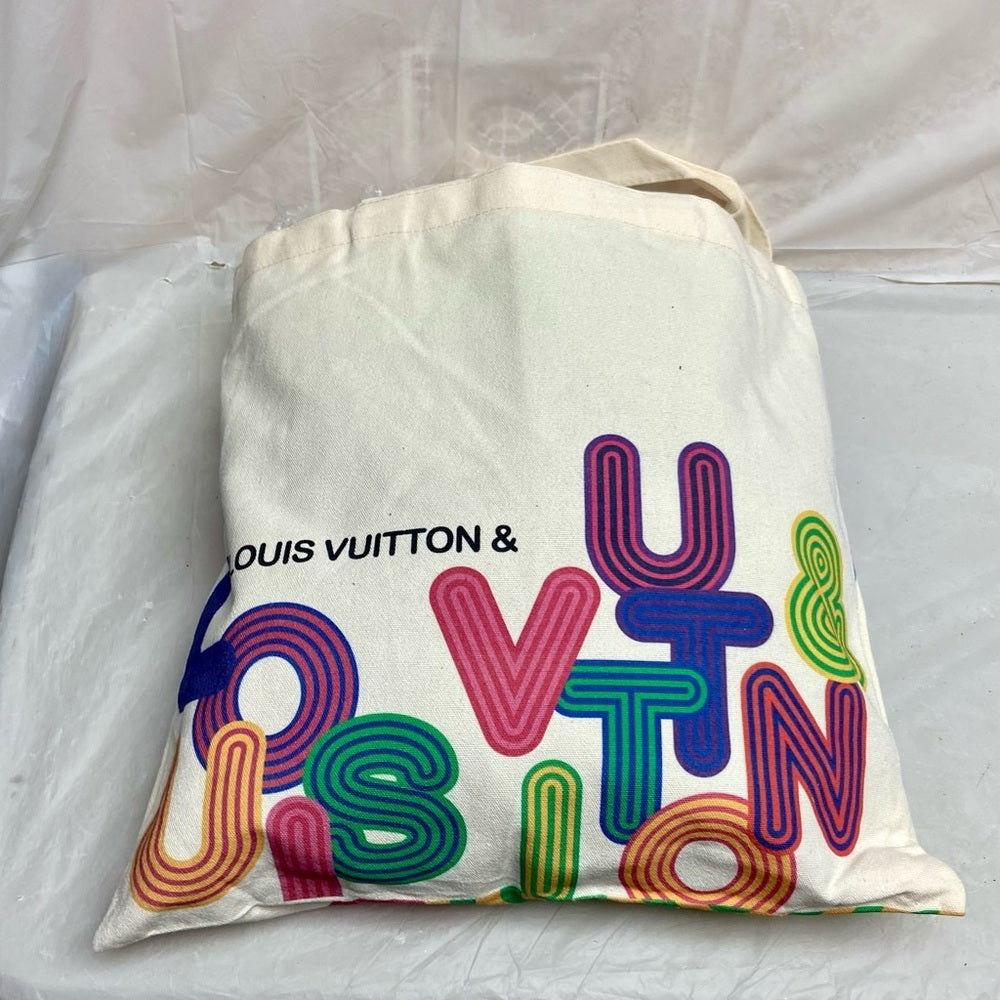LV Novelty Canvas Eco Tote, Shenzhen Museum Exhibition 2022 Design Exclusive