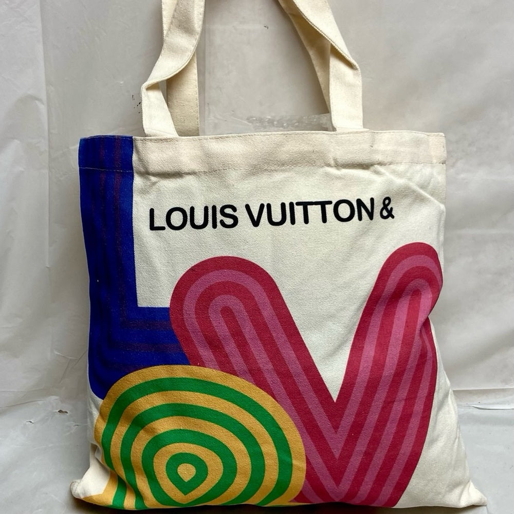 LV Novelty Canvas Eco Tote, Shenzhen Museum Exhibition 2022 Design Exclusive