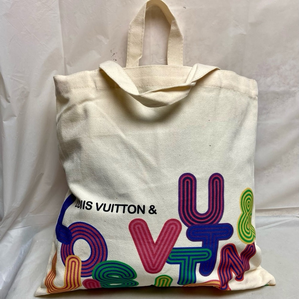 LV Novelty Canvas Eco Tote, Shenzhen Museum Exhibition 2022 Design Exclusive