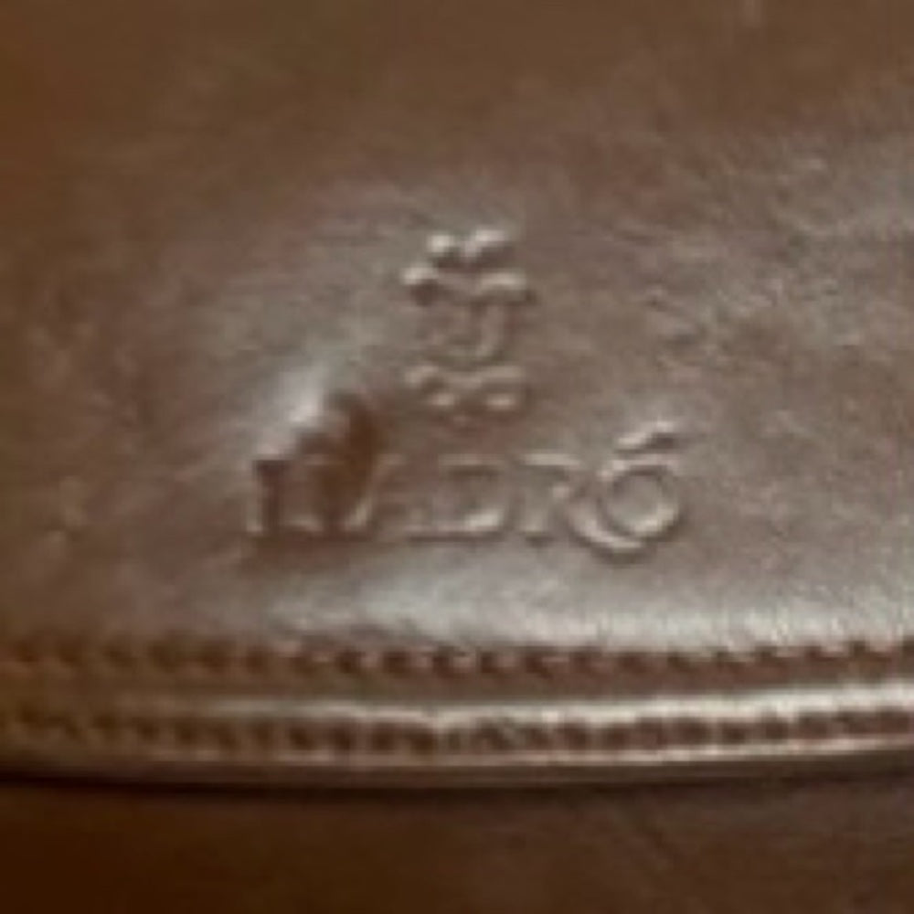 Lladro, Spain Brown Leather Shoulder- Crossbody Bag 9.5in x 7in x 2in