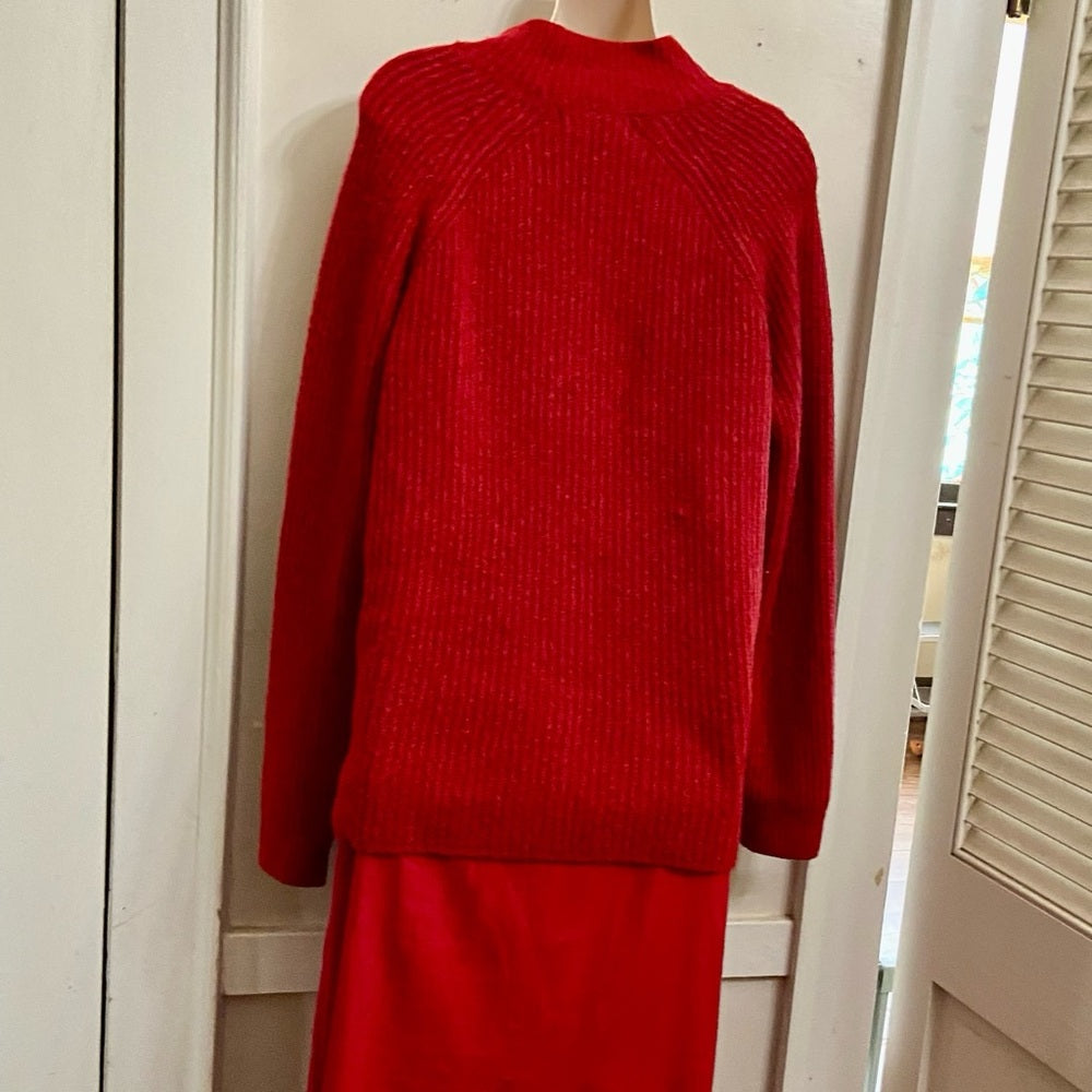 Liz Claiborne Red Sweater with Rhinestones (XL)