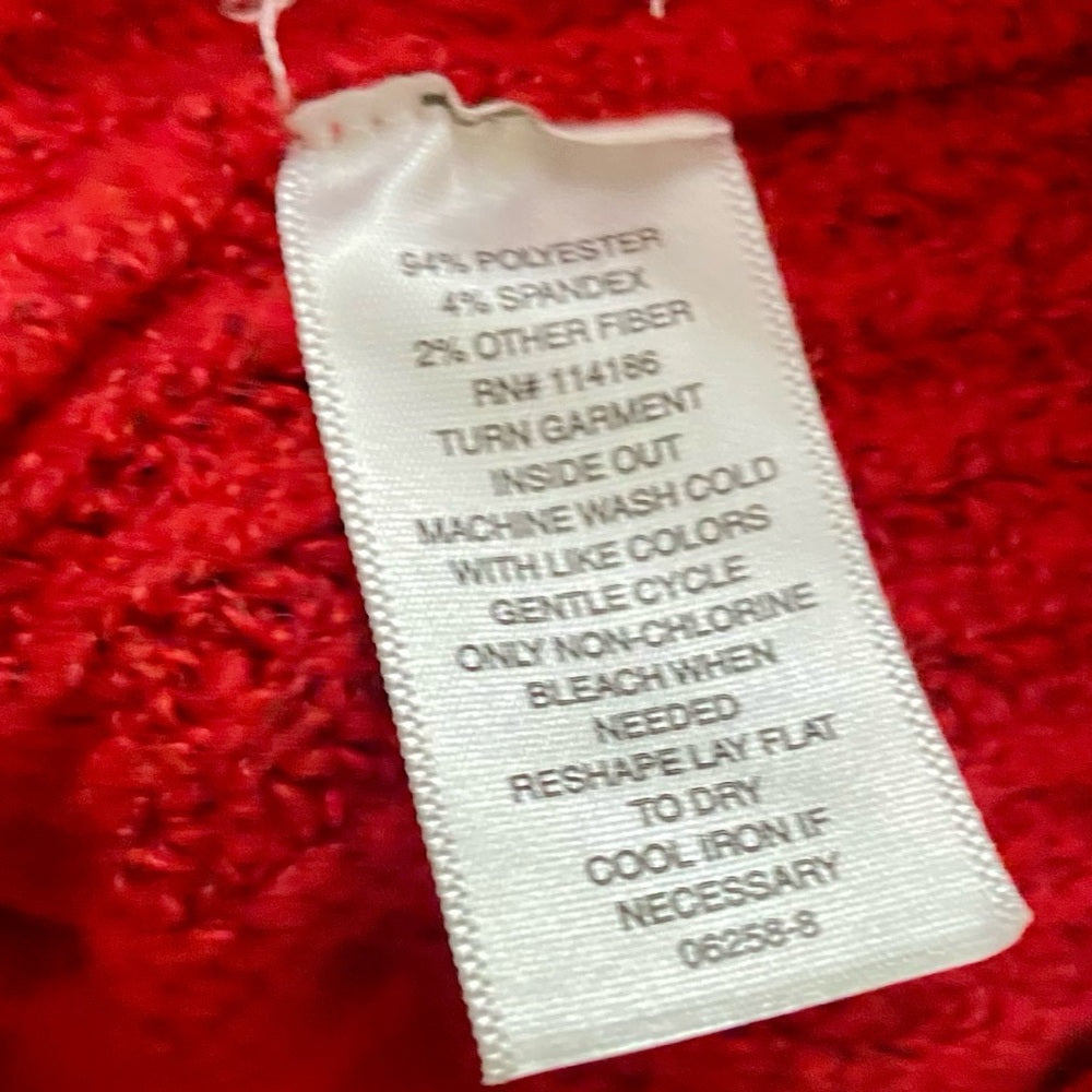Liz Claiborne Red Sweater with Rhinestones (XL)