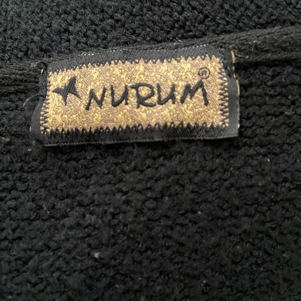 Nurum Black Double Breasted Sweater Cardigan (M-L)