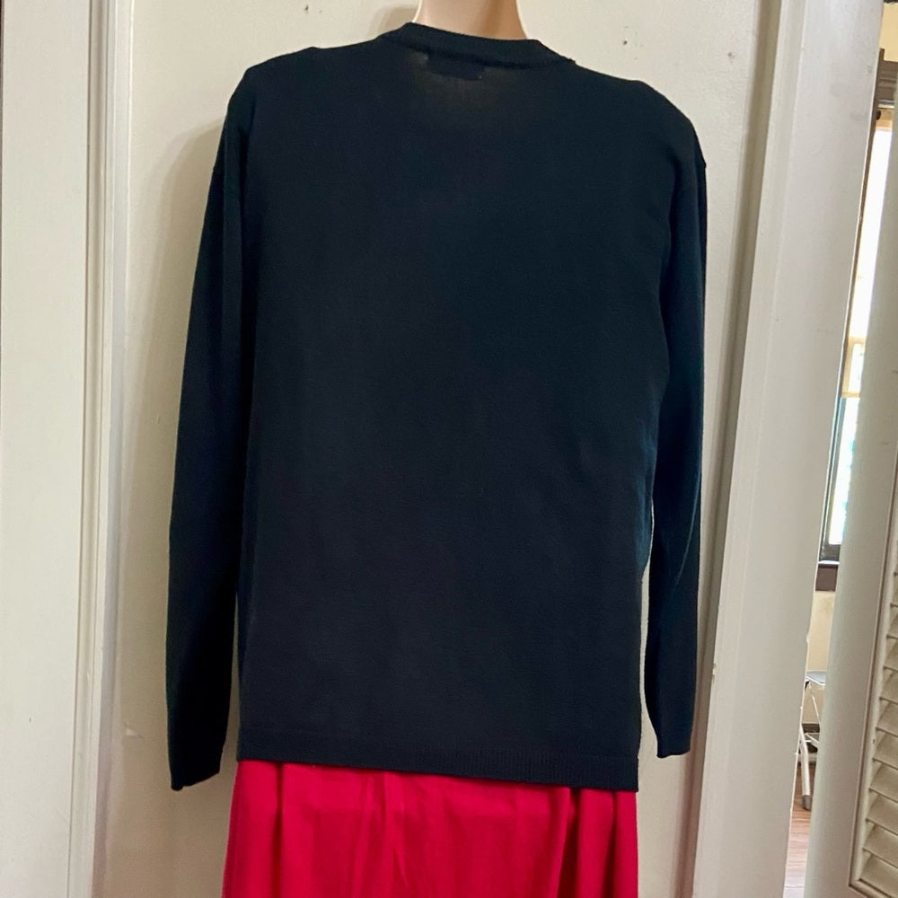 MW Italy Black Sweater Cardigan (L-XL)