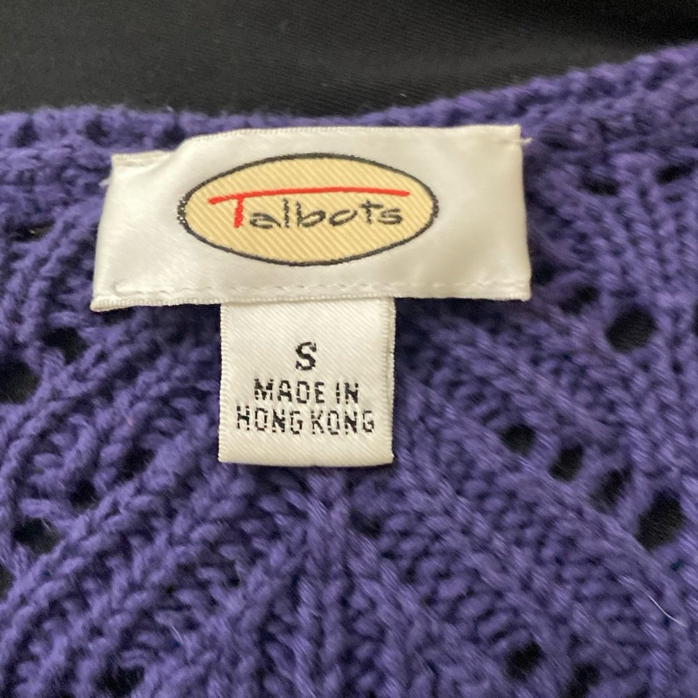 Talbots Purple Knitted Sweater Cardigan (S-M)