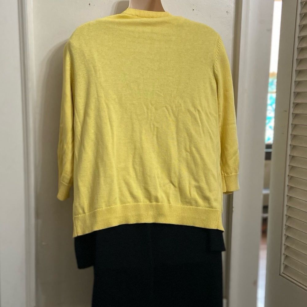 Talbots Yellow Sweater Cardigan (S-L)