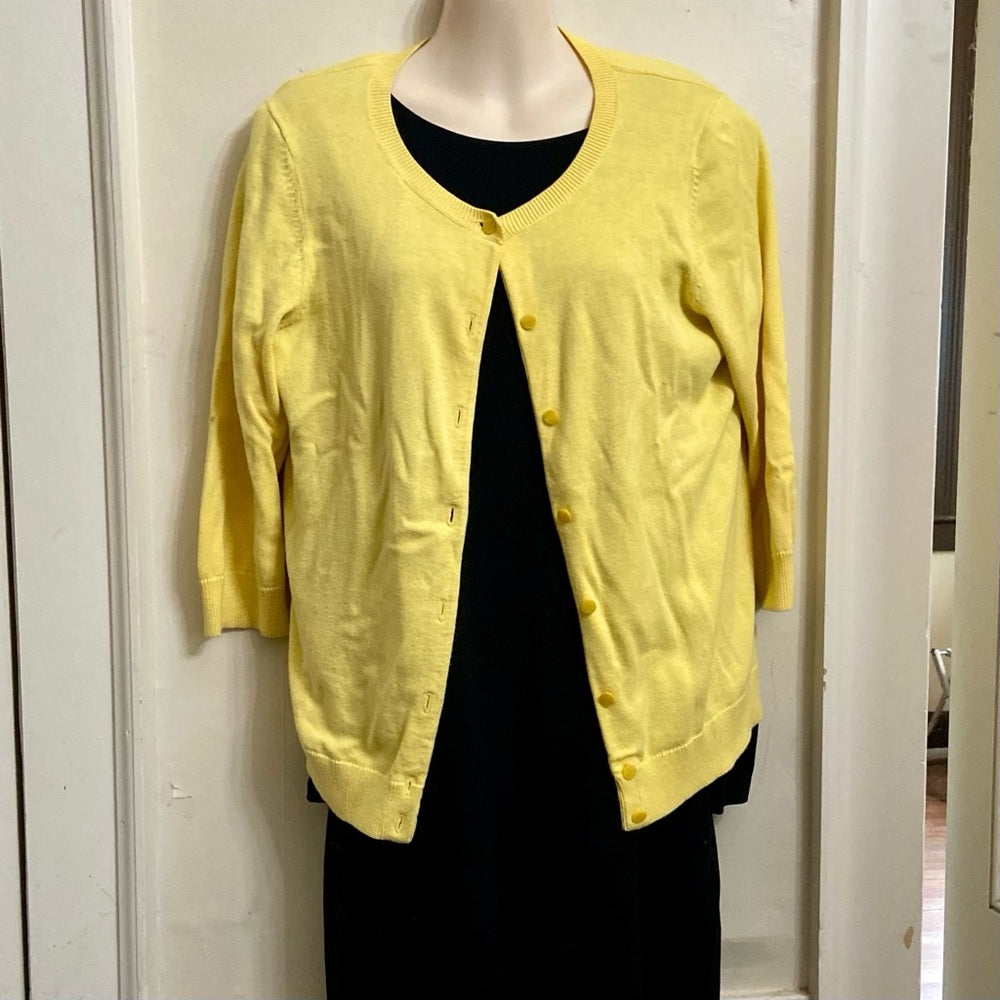 Talbots Yellow Sweater Cardigan (S-L)