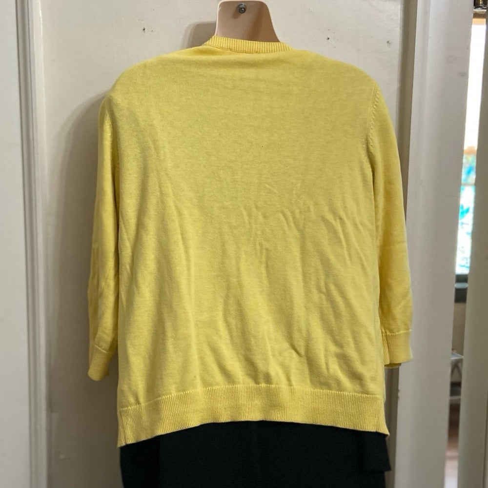 Talbots Yellow Sweater Cardigan (S-L)