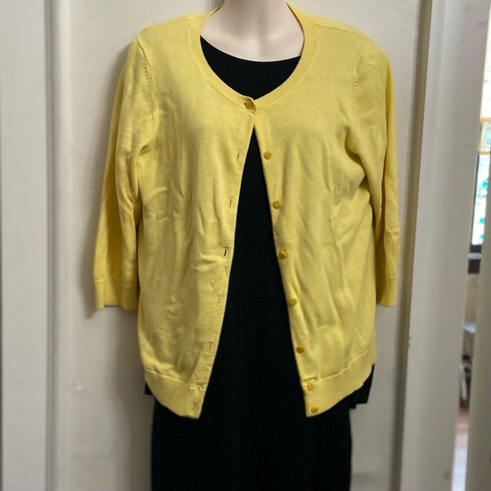 Talbots Yellow Sweater Cardigan (S-L)