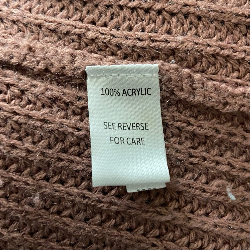 Moral Fiber Dusty Pink Sweater Cardigan (L)