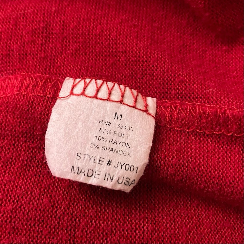 Rags and Couture Red Waterfall Sweater Cardigan (M)
