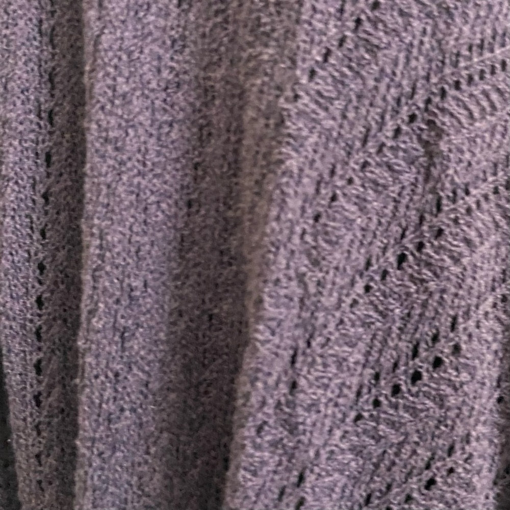 Coldwater Creek Purple Knitted Waterfall Sweater Cardigan (M)