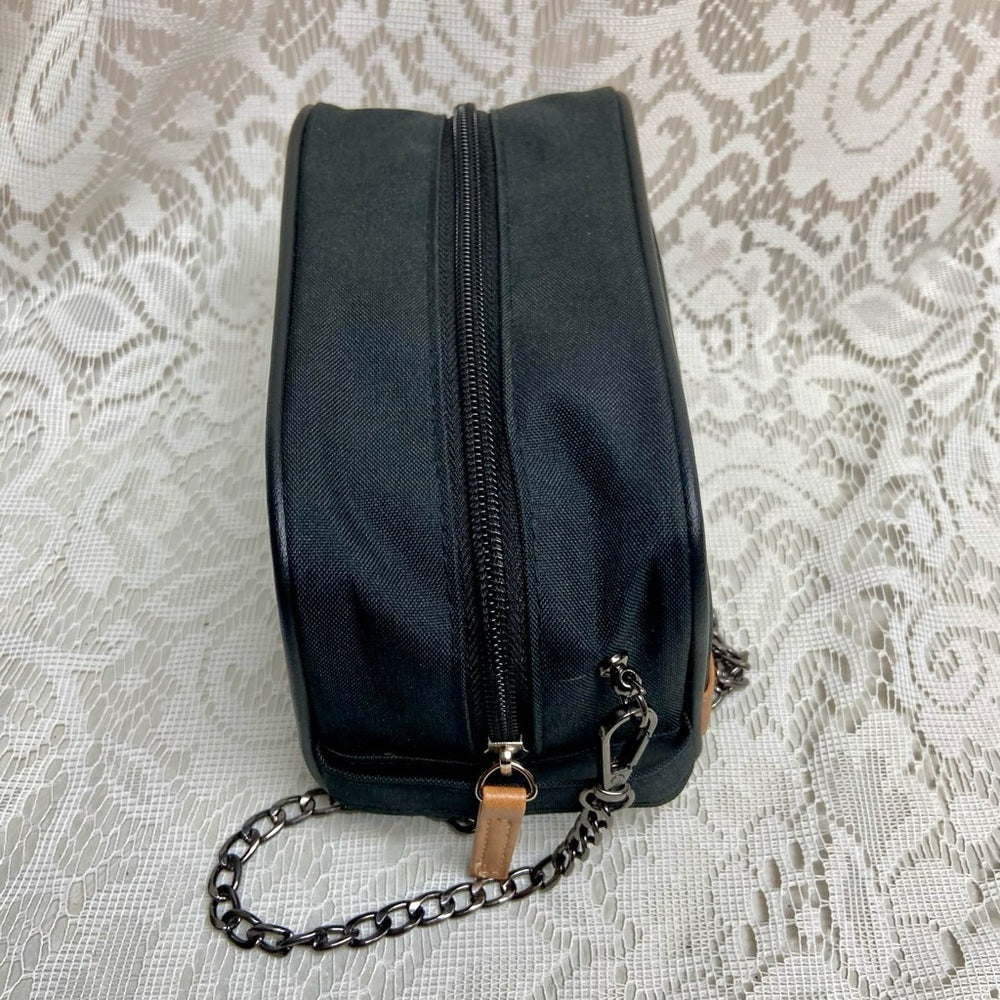 Bvlgari Black Canvas Pouch Crossbody 7in x 4in x 3.5in