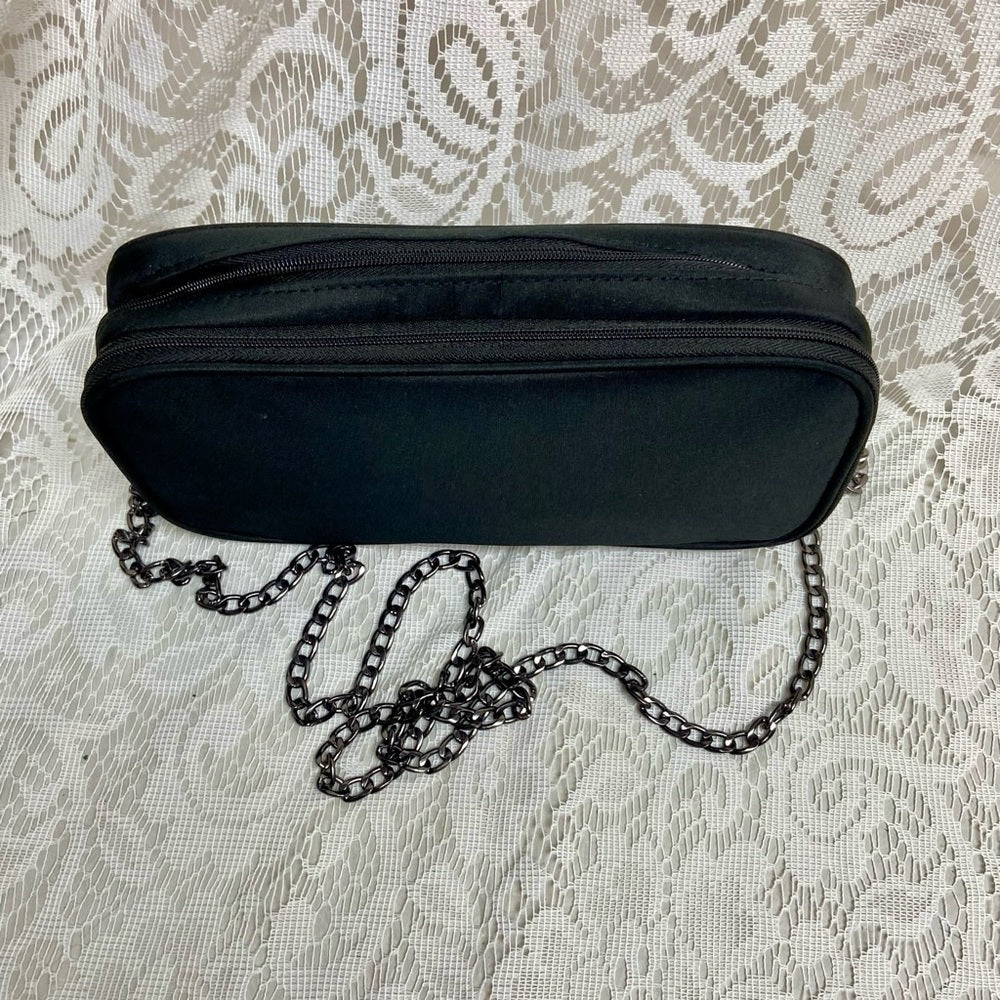 Dior Backstage, Black Canvas Novelty Pouch- Crossbody 9in x 4.5in x 2in
