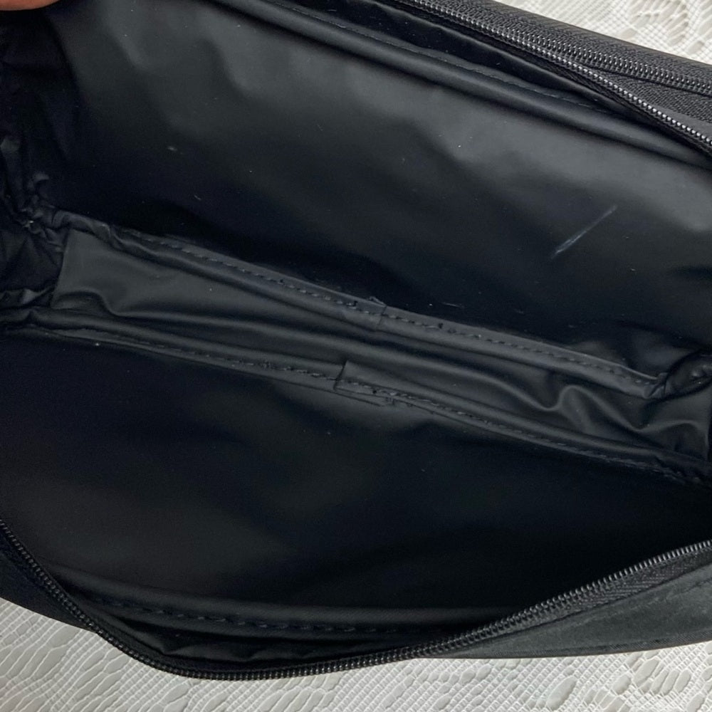 Dior Backstage, Black Canvas Novelty Pouch- Crossbody 9in x 4.5in x 2in