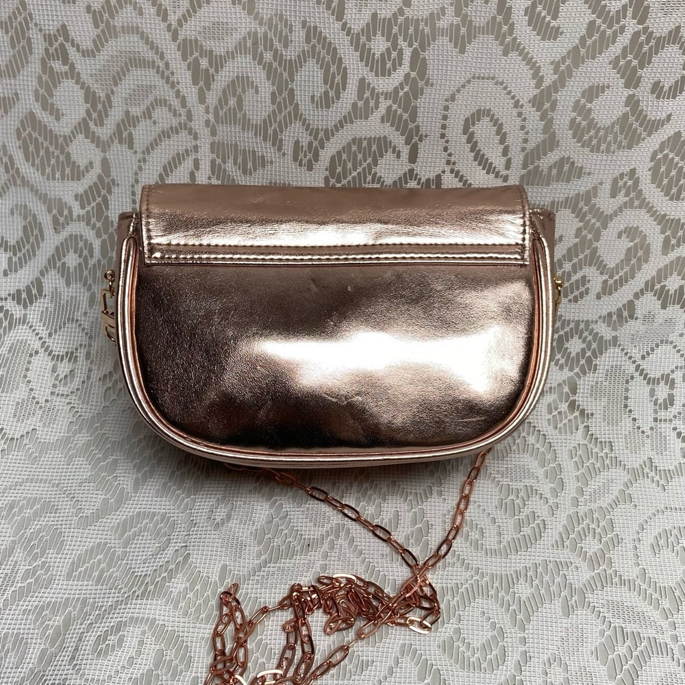 Dior Metallic Coper Complimentary Pouch- Crossbody (M) 7in x 5.5in x 2.5in