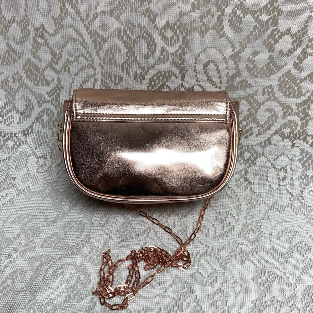 Dior Metallic Coper Complimentary Pouch- Crossbody (M) 7in x 5.5in x 2.5in