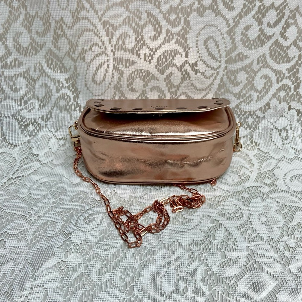 Dior Metallic Coper Complimentary Pouch- Crossbody (M) 7in x 5.5in x 2.5in