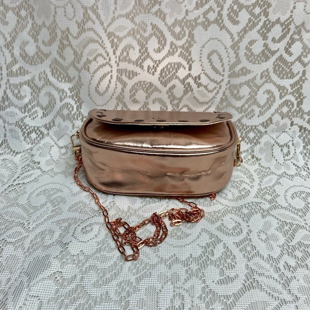 Dior Metallic Coper Complimentary Pouch- Crossbody (M) 7in x 5.5in x 2.5in