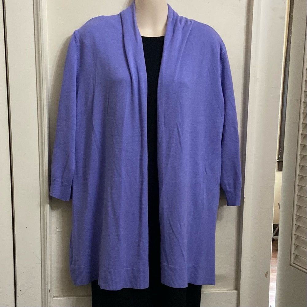 Laura Ashley Lilac Sweater Cardigan (M)