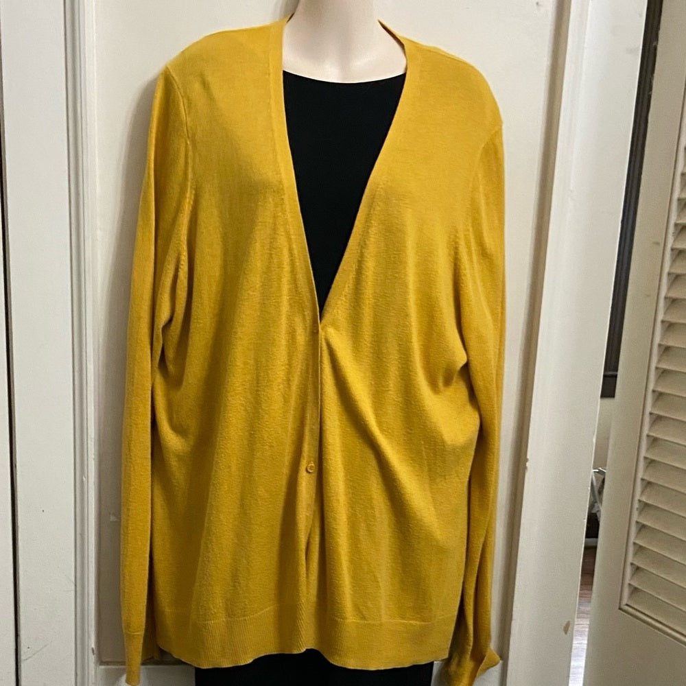 Old Navy Yellow Sweater Cardigan (XXL)