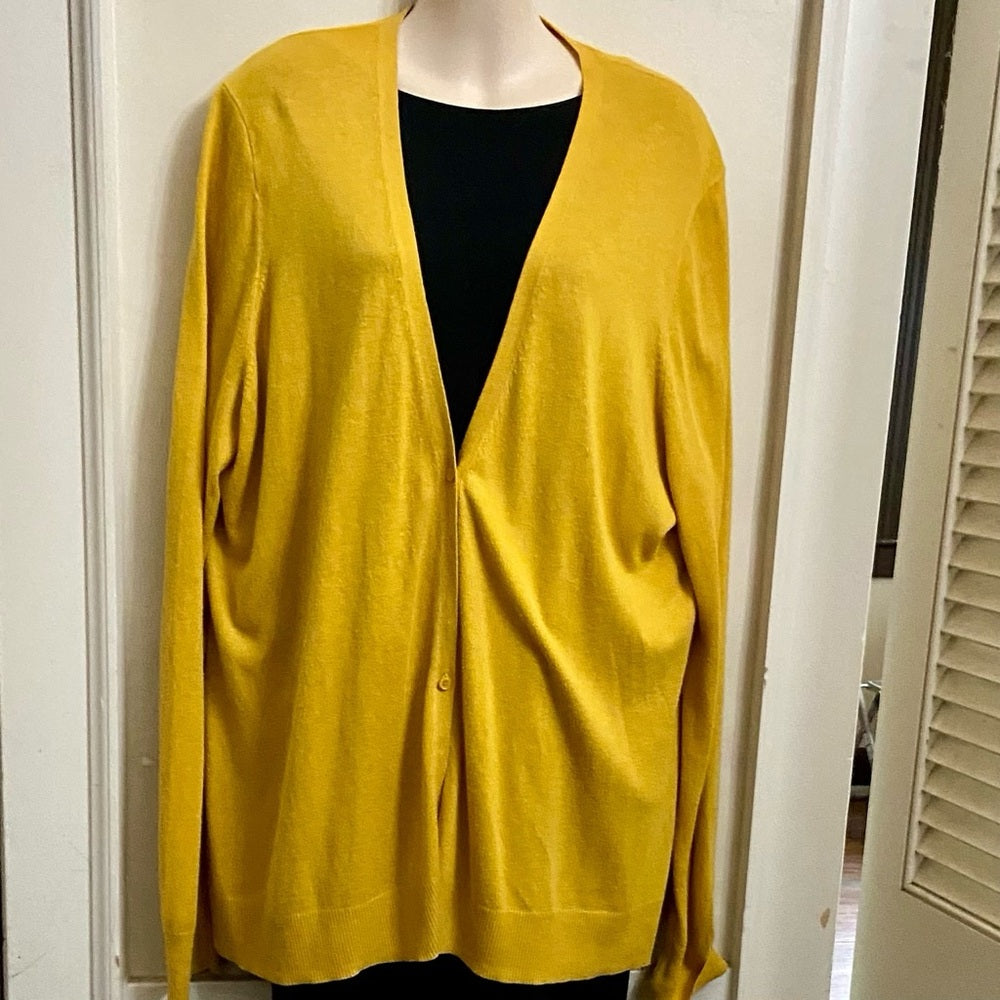 Old Navy Yellow Sweater Cardigan (XXL)