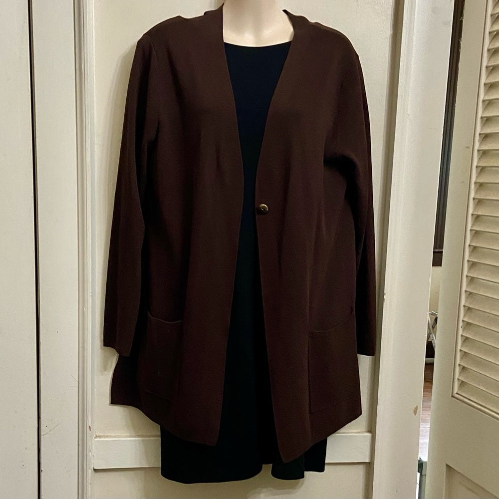 Country Shop Brown Sweater Cardigan (M-L)