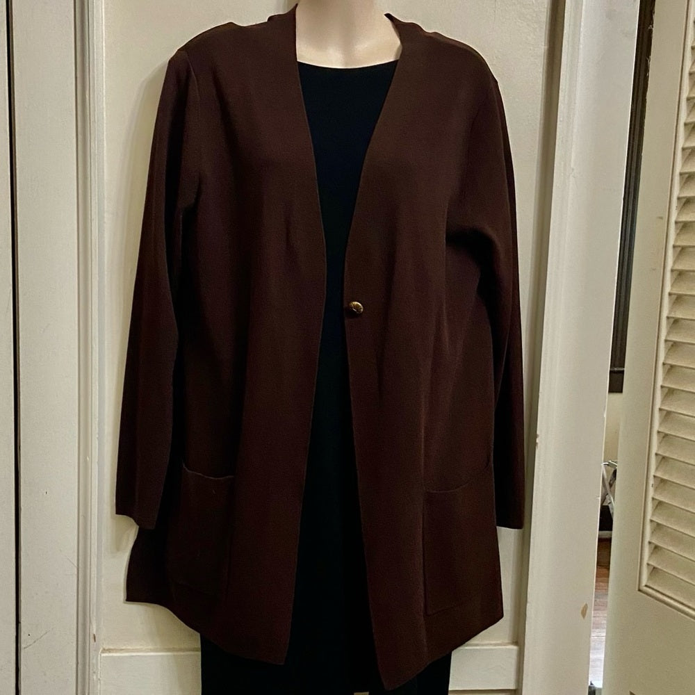Country Shop Brown Sweater Cardigan (M-L)