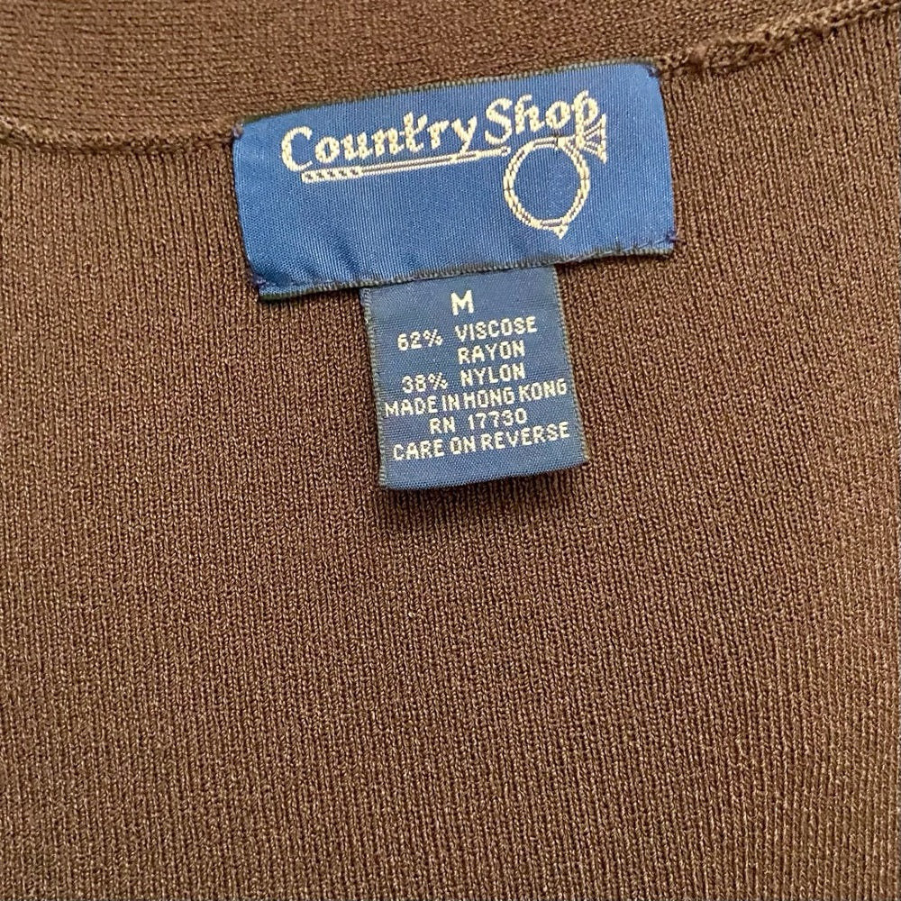 Country Shop Brown Sweater Cardigan (M-L)