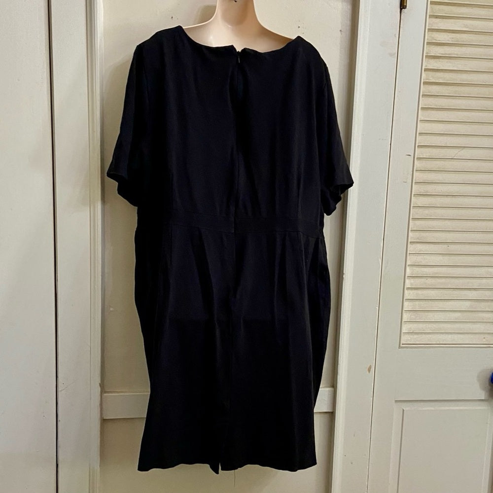 CJ Banks Black Stretchy Dress -Size 25W