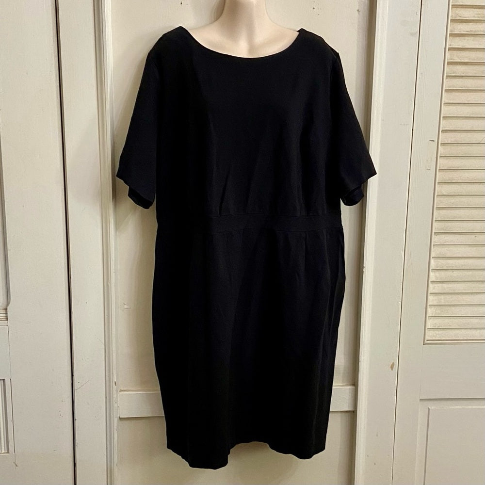 CJ Banks Black Stretchy Dress -Size 25W