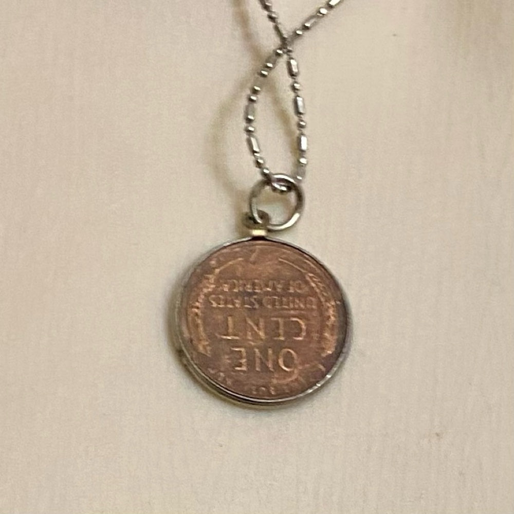1958 Lincoln Penny Pendant Necklace