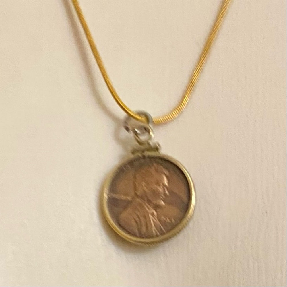 1937 Lincoln Penny Pendant Necklace