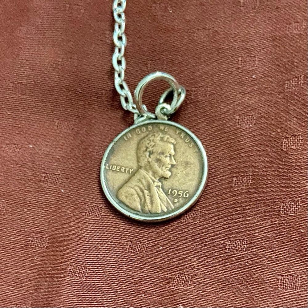 1956 Lincoln Penny Pendant Necklace