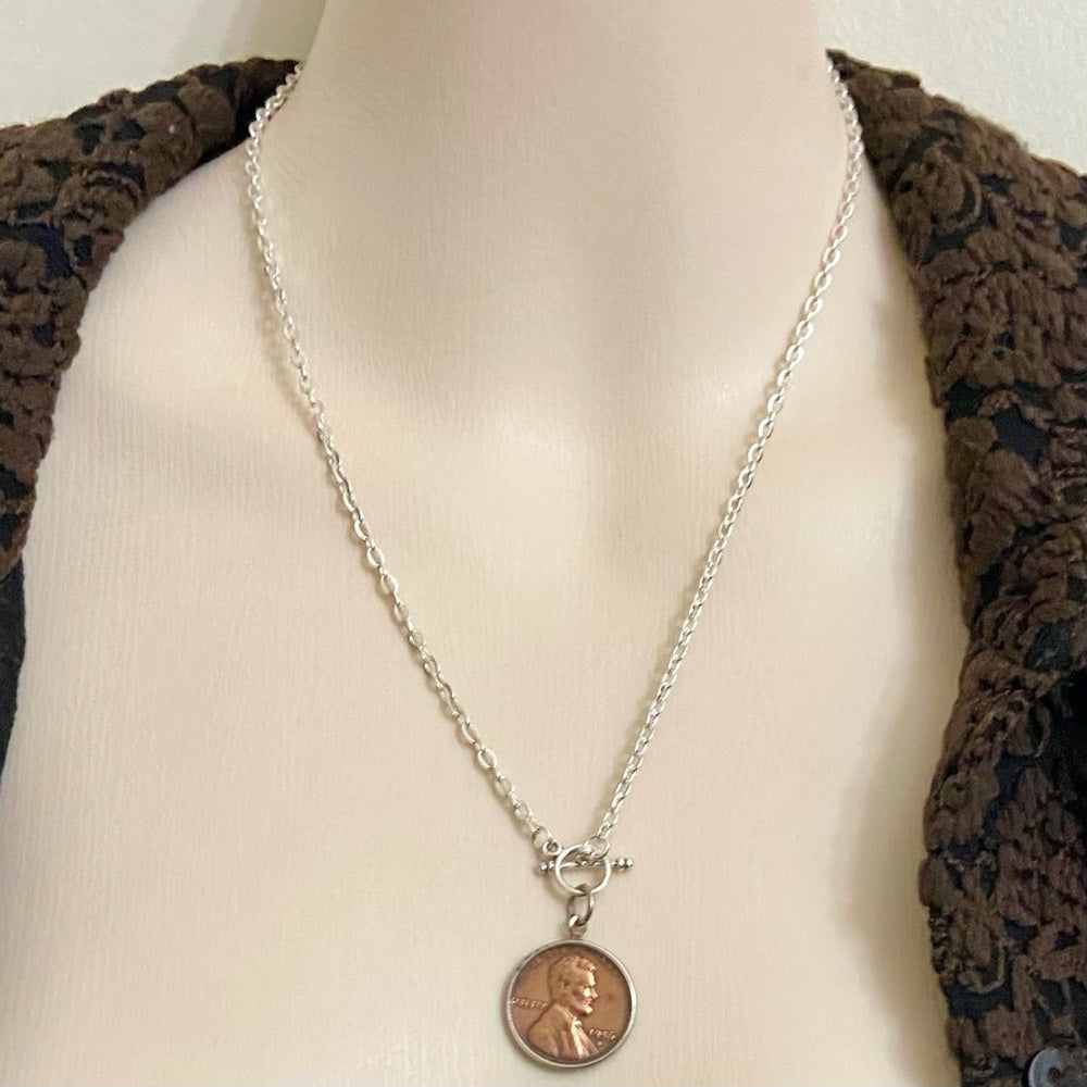 1956 Lincoln Penny Pendant Necklace