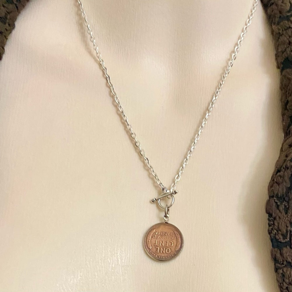 1956 Lincoln Penny Pendant Necklace