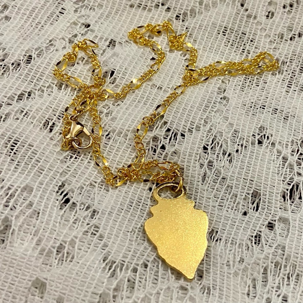 Vintage Authentic Gucci, 18in Gold Plated Charm Necklace (C)