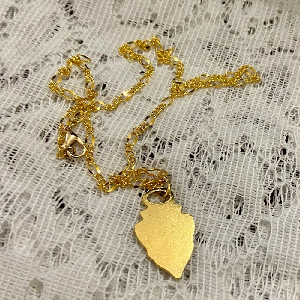 Vintage Authentic Gucci, 18in Gold Plated Charm Necklace (C)