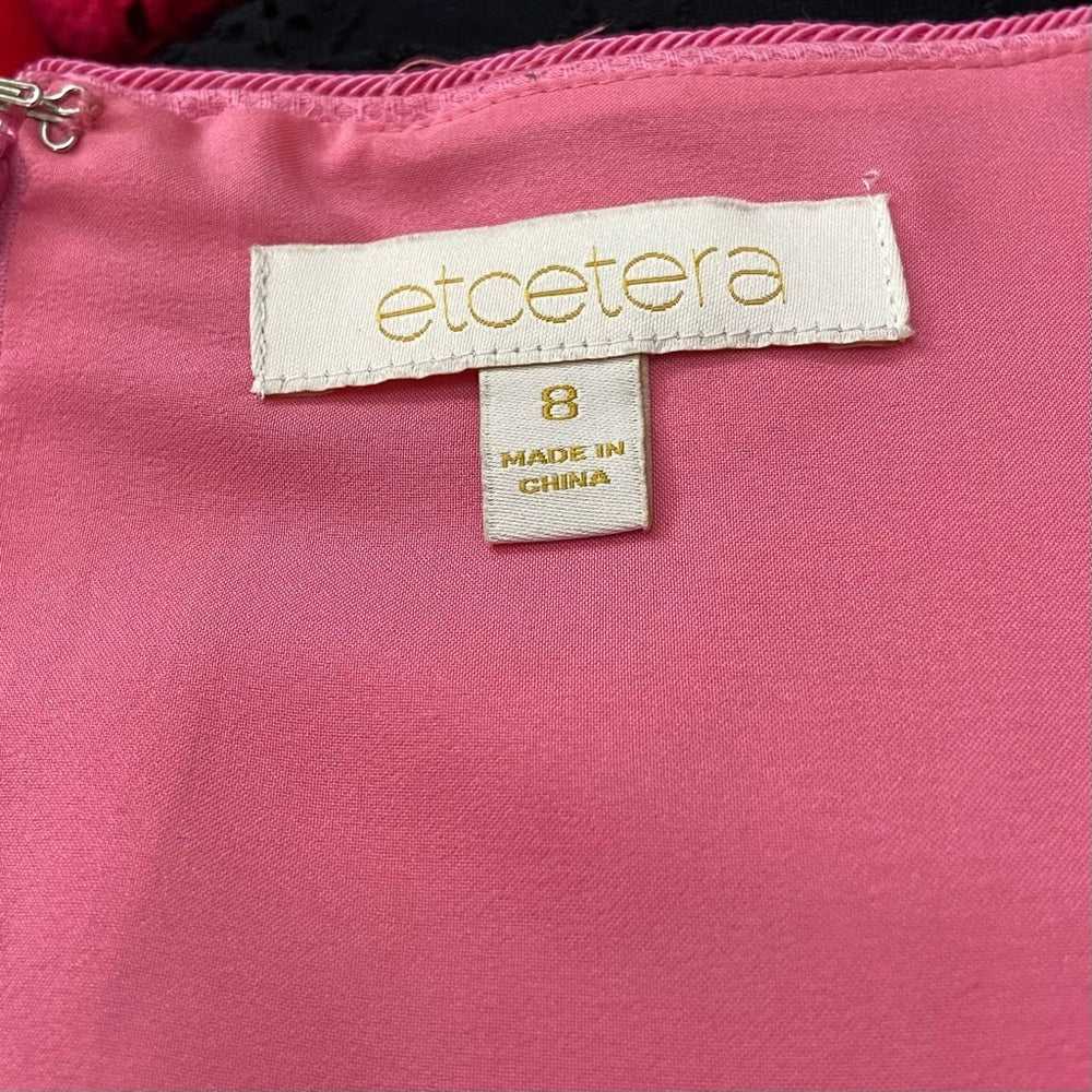 Etcetera Pink, Lined Dress Size 8