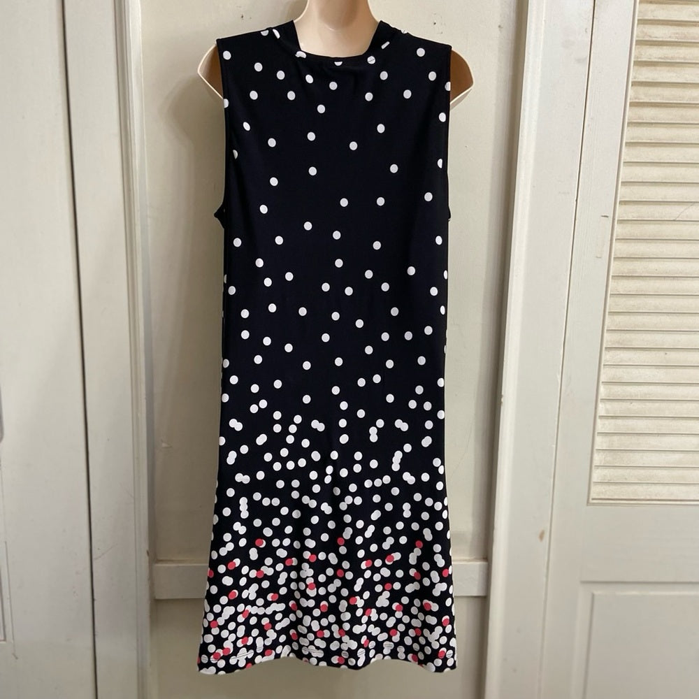 Tiana B Polka Dot Lined Dress Size PL