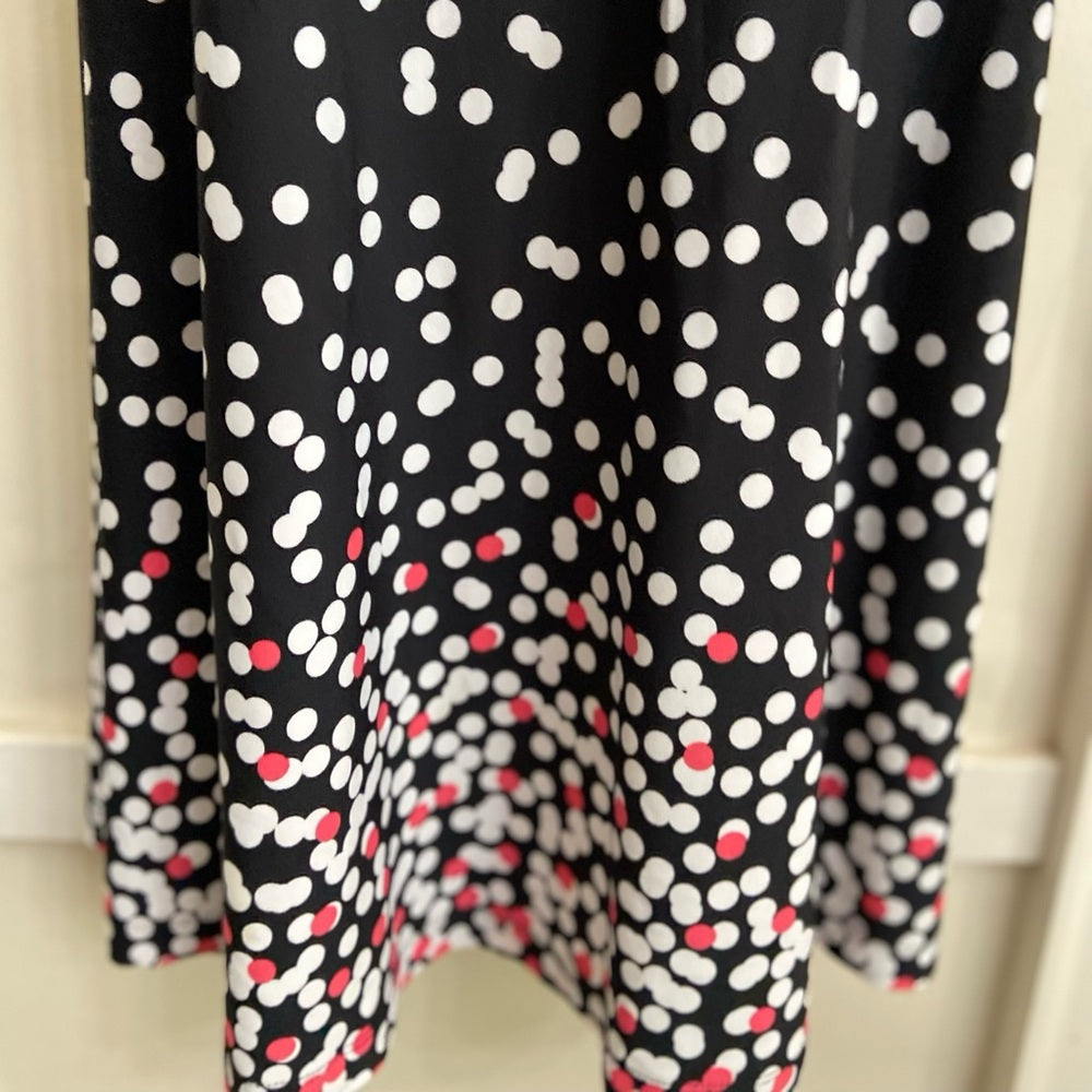 Tiana B Polka Dot Lined Dress Size PL