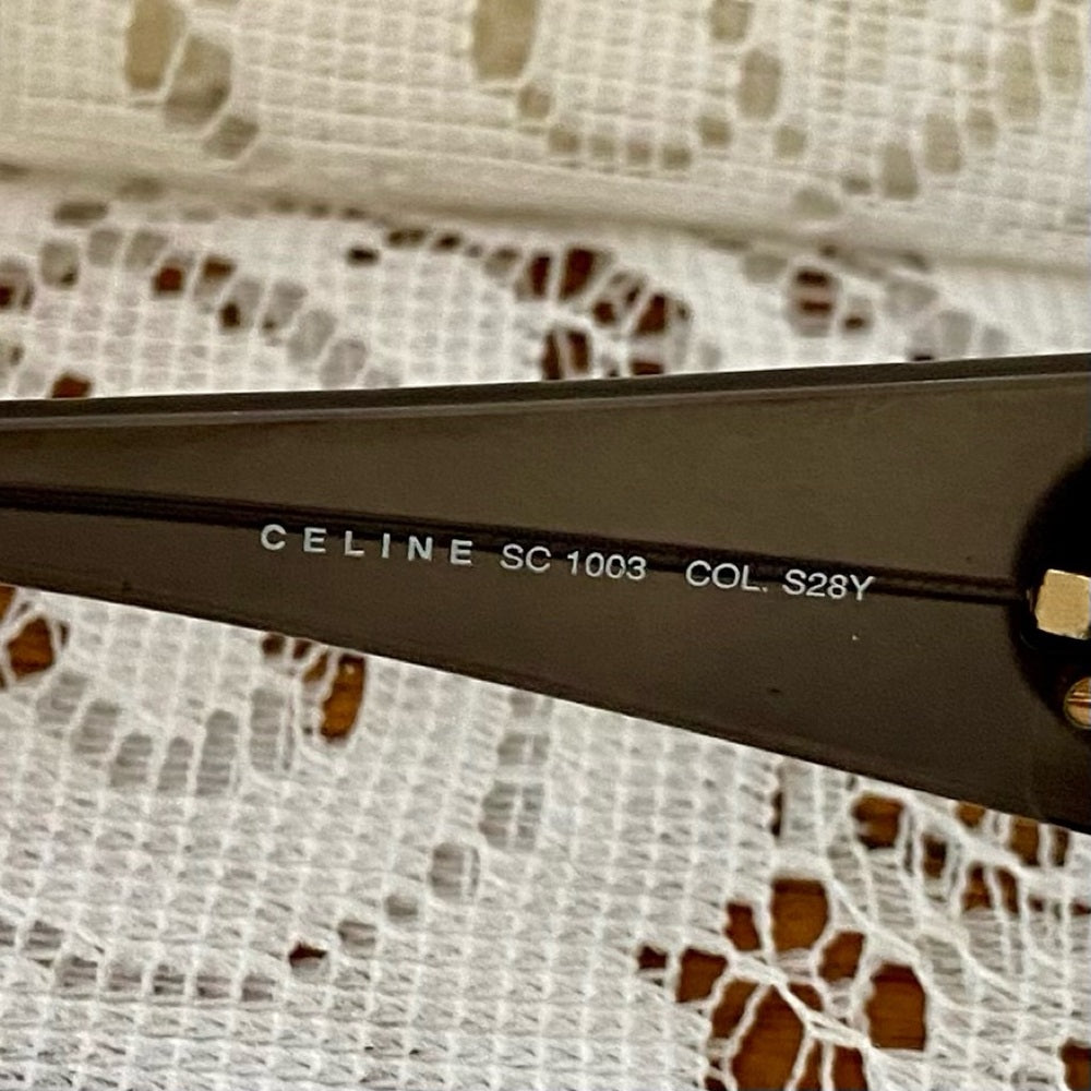 Celine, Triomphe, Wrap Around Brown Sunglasses SC003 COLS28Y Italy