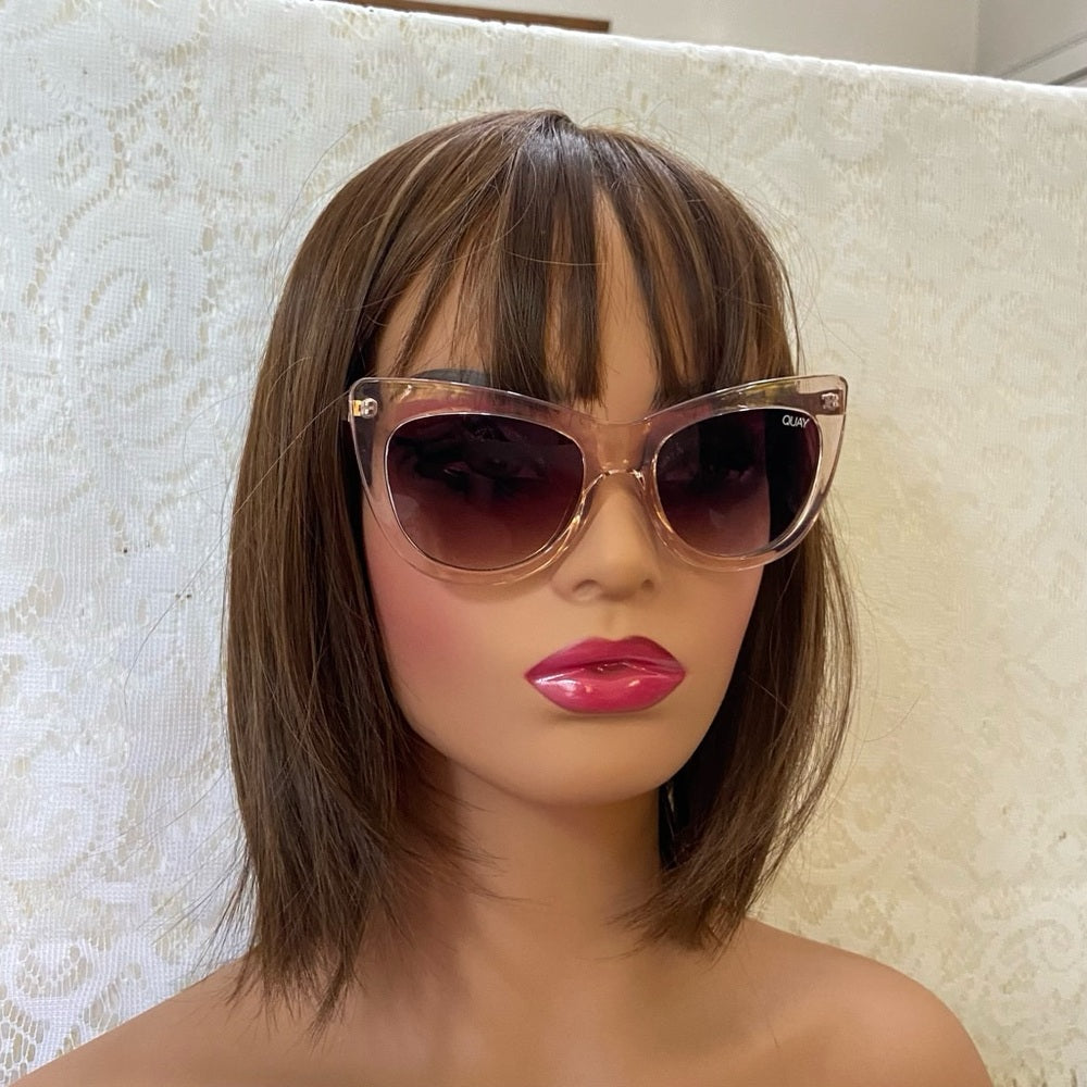 Quay Australia Oversized Cat Eye, Steal A Kiss III Pink Sunglasses